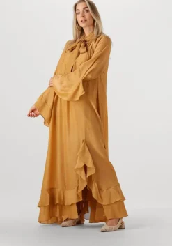 gele mes demoiselles maxi jurk frelly