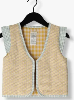 gele moodstreet gilet girls revisersble gilet