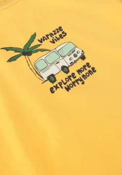 gele moodstreet t-shirt t-shirt print