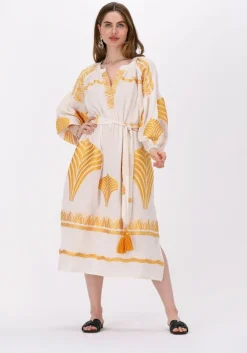 gele nema midi jurk marlene