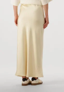 gele neo noir maxirok vicky heavy sateen skirt