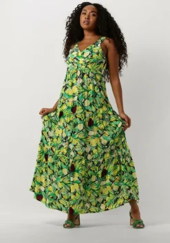 gele pom amsterdam maxi jurk strap lemon tree dress