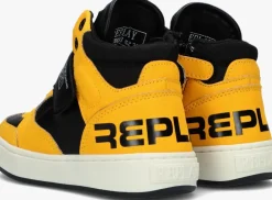 gele replay hoge sneakers cobra