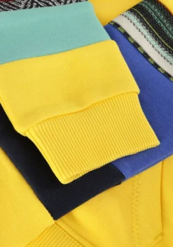 gele scotch & soda sweater contrast cut and sewn hoodie