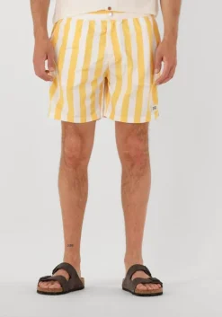 gele scotch & soda zwembroeken striped mid-length swimshort