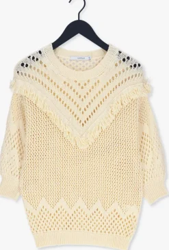 gele summum trui fringe sweater cotton acrylic