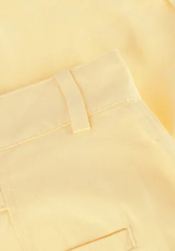 gele vanilia broeken linen pantalon