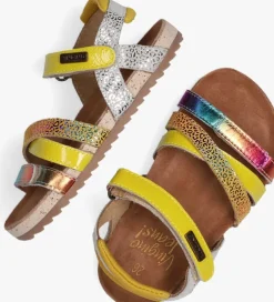 gele vingino platte sandalen vienna