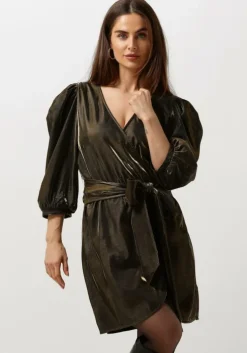 gouden aaiko mini jurk gisa pes 189 dress