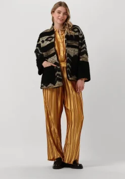 gouden amaya amsterdam wijde broek abby plisse pants