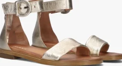 gouden ayana platte sandalen m05060