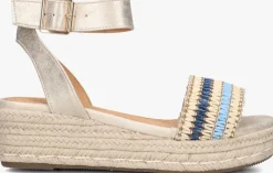 gouden ayana sandalen met hak 0047-71