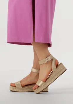 gouden ayana sandalen met hak 0047-43