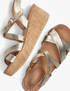 gouden ayana sandalen met hak 722032