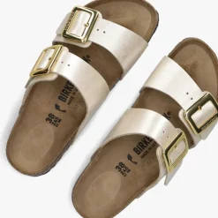 gouden birkenstock slippers sydney cushion buckle