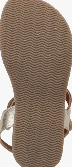 gouden braqeez platte sandalen cassy call