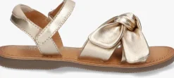 gouden braqeez platte sandalen sam sun