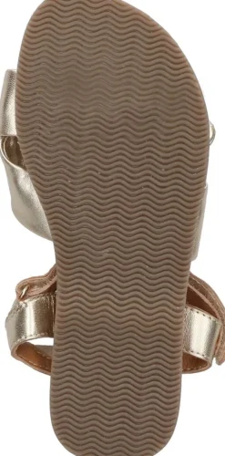 gouden braqeez platte sandalen sam sun