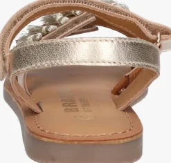 gouden braqeez platte sandalen sophie sun