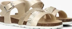 gouden braqeez sandalen saar spain