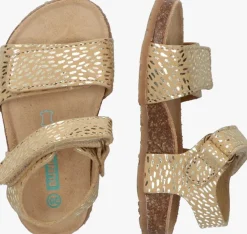 gouden bunniesjr platte sandalen bimi beach