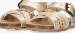 gouden bunniesjr platte sandalen becky beach