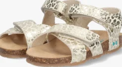 gouden bunniesjr platte sandalen bibi beach