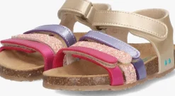 gouden bunniesjr platte sandalen babs beach