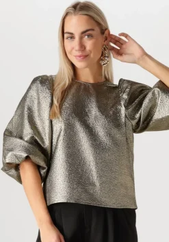gouden by-bar blouses zita gold blouse