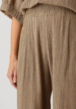 gouden by-bar wijde broek benji lurex pant