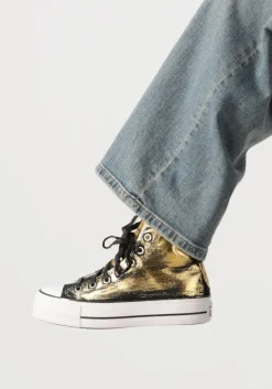 gouden converse hoge sneakers chuck taylor all star lift