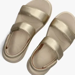 gouden fitflop platte sandalen iv9