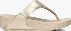 gouden fitflop slippers lulu leather toe-post