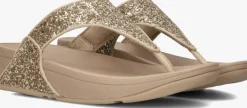 gouden fitflop teenslippers lulu glitter toe-post