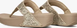 gouden fitflop teenslippers lulu glitter toe-post