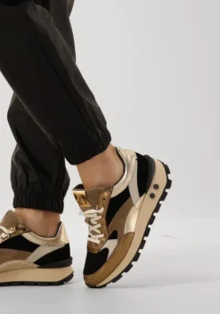 gouden floris van bommel sneakers sfw-10098 blokki