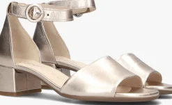 gouden gabor sandalen met hak 902