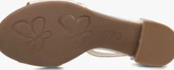 gouden gabor sandalen met hak 902