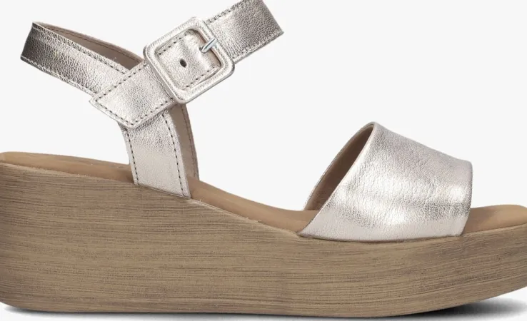 gouden gabor sandalen met hak 531