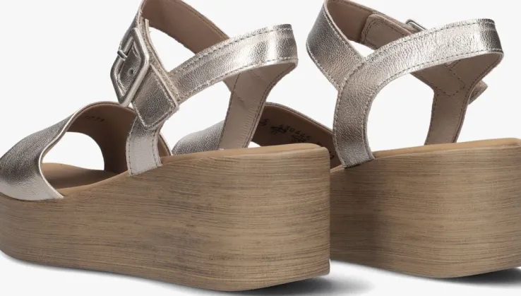 gouden gabor sandalen met hak 531