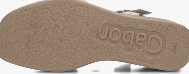 gouden gabor sandalen met hak 531