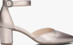 gouden gabor sandalen met hak 340