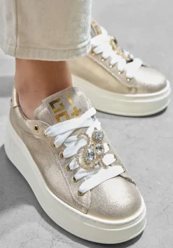 gouden gio+ lage sneakers pia