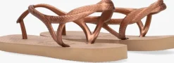 gouden havaianas teenslippers kids luna