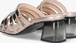 gouden jan jansen sandalen met hak transparant mule