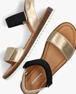 gouden jochie & freaks platte sandalen soul