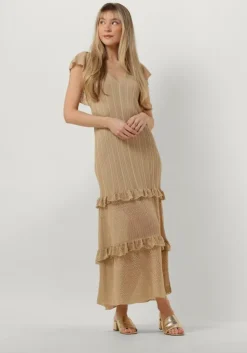 gouden liu jo maxi jurk romantic party lux dress