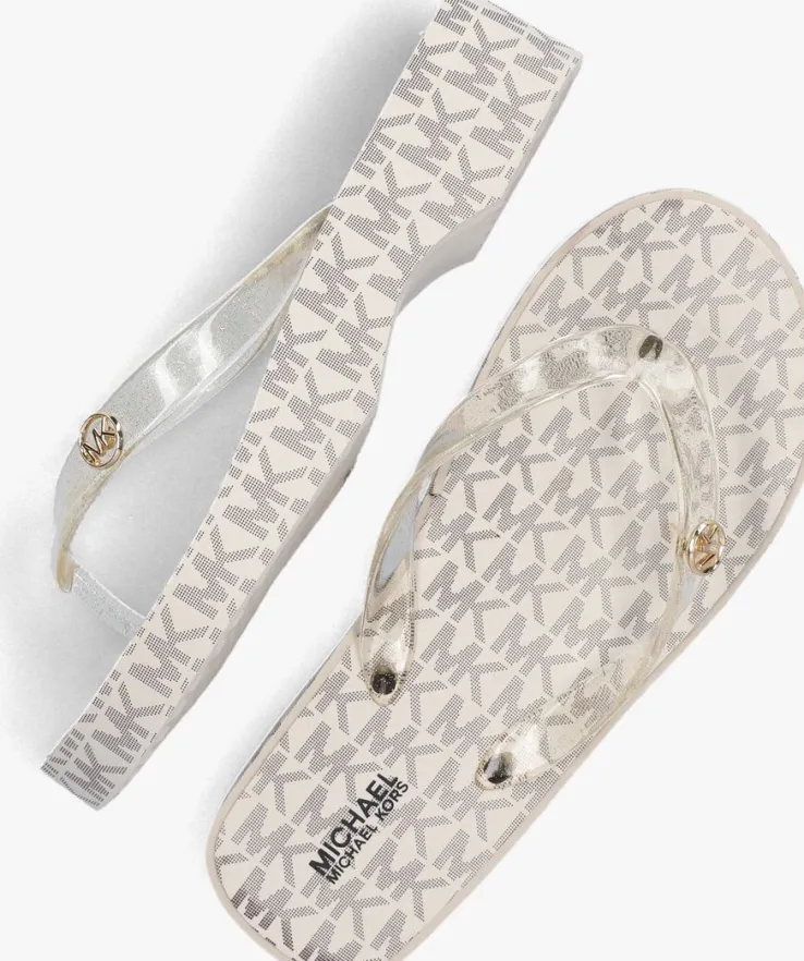 gouden michael kors kids teenslippers lilo