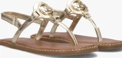 gouden michael kors kids platte sandalen jagger riley