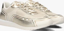 gouden michael kors lage sneakers byrdie trainer